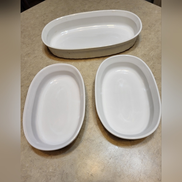 Corning Ware French White Baking Dishes set of 3 - Picture 8 of 8